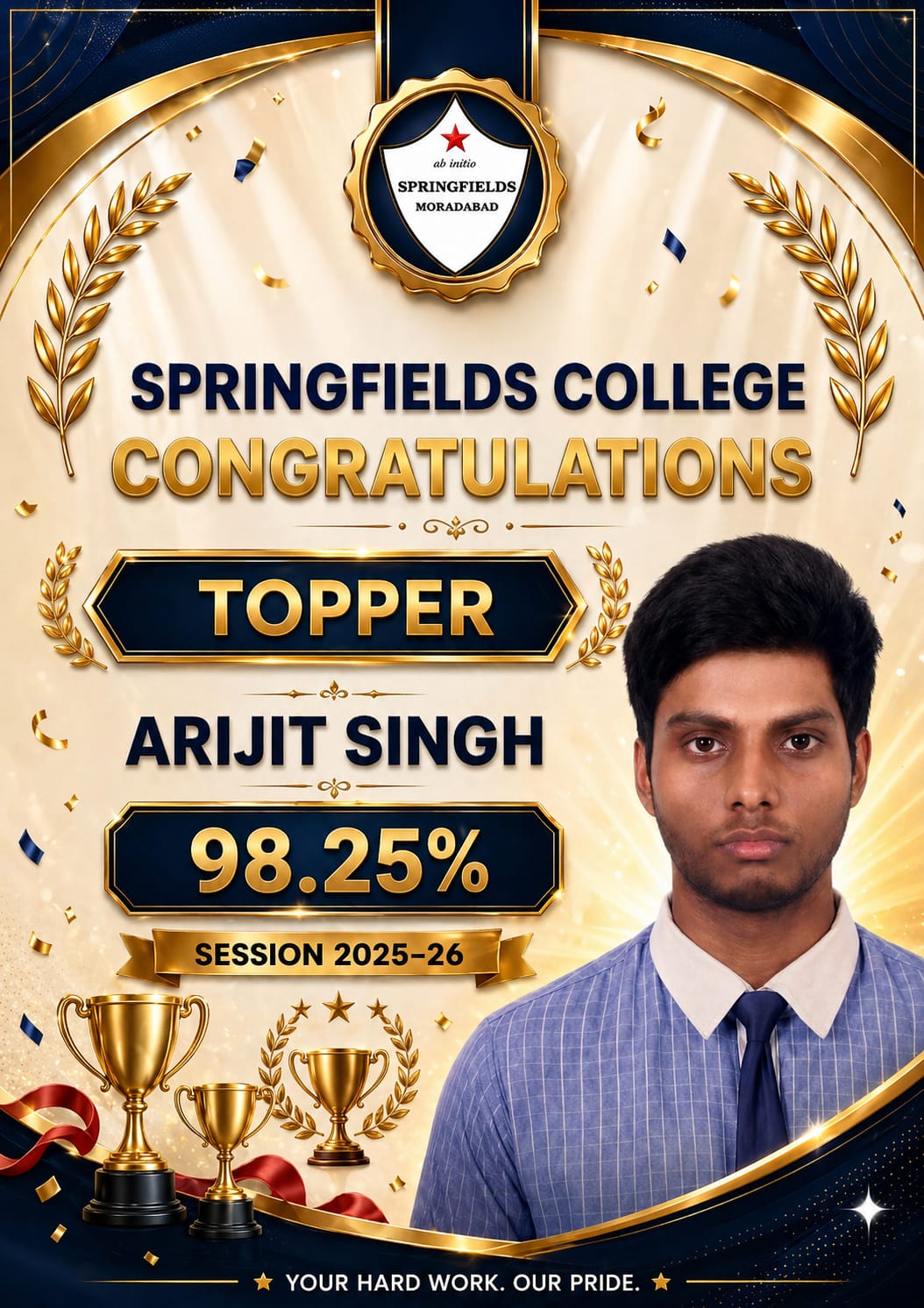 TOPPER OF CLASS-12TH 3